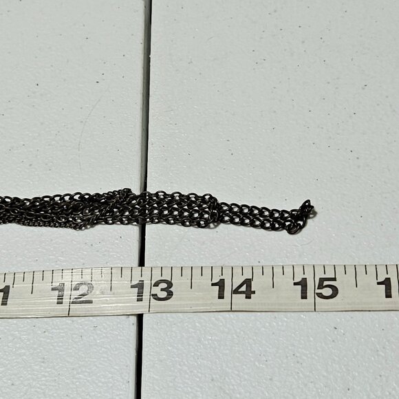 Elegant Purple Disc Silver Chain Multi Strand Statement Necklace Fashion Jewelry - Picture 5 of 5